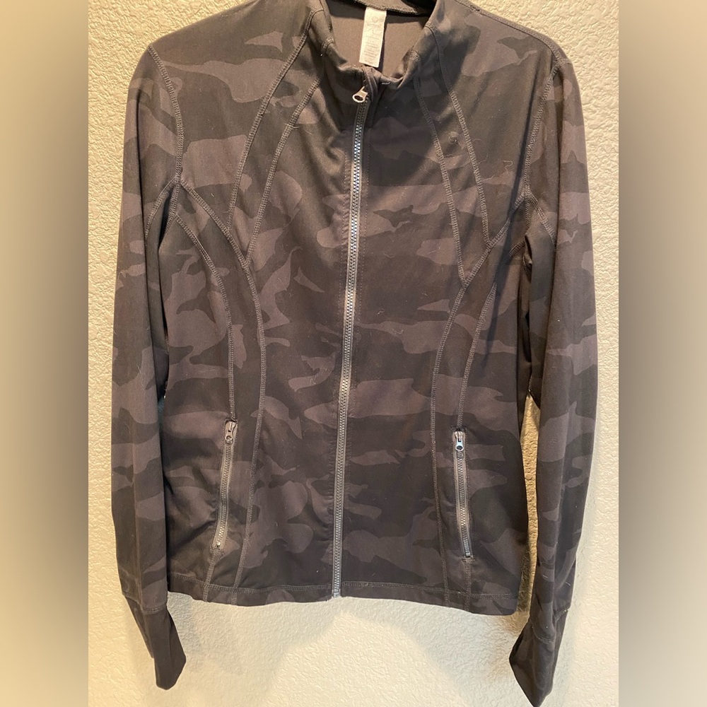 90 Degree By Reflex Women's Black Camouflage Utility Jacket
